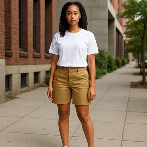 J.Crew 10" Stretch Chino Short Khaki Color Size 12